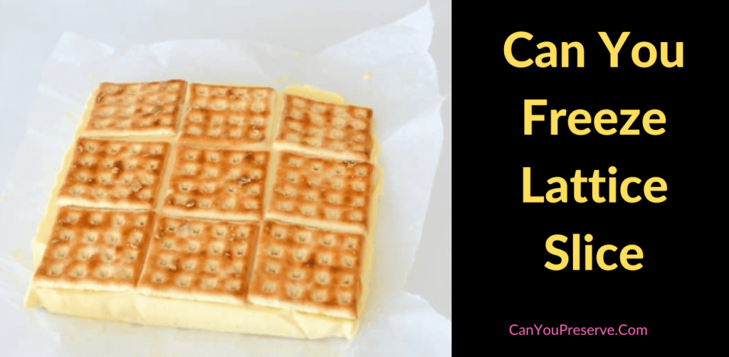 Can You Freeze Lattice Slice? Ins and Outs of Freezing Lattice Slice Can You Preserve